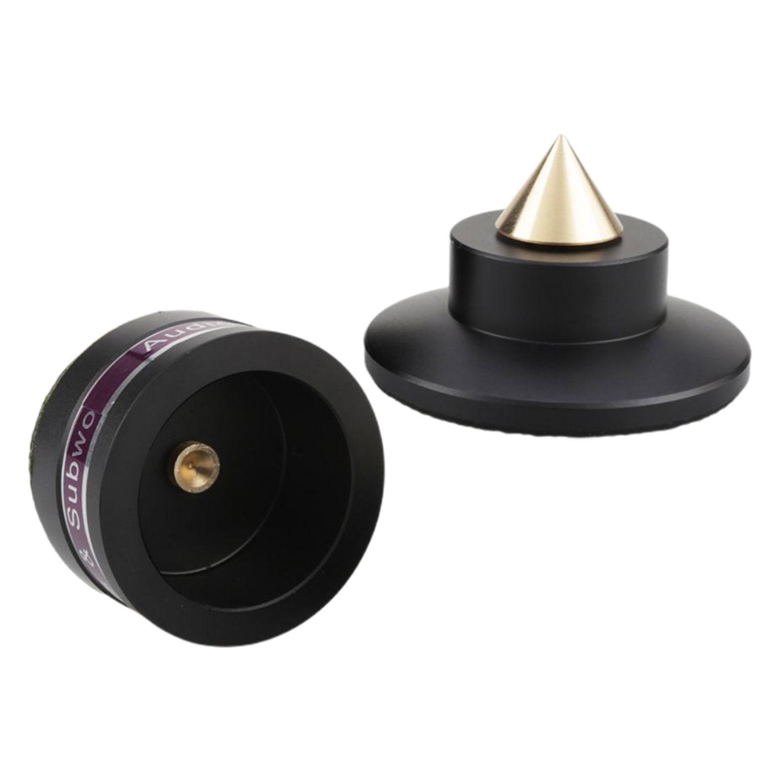 Turntables Feet Pad Shockproof Loudspeaker Black 1pc