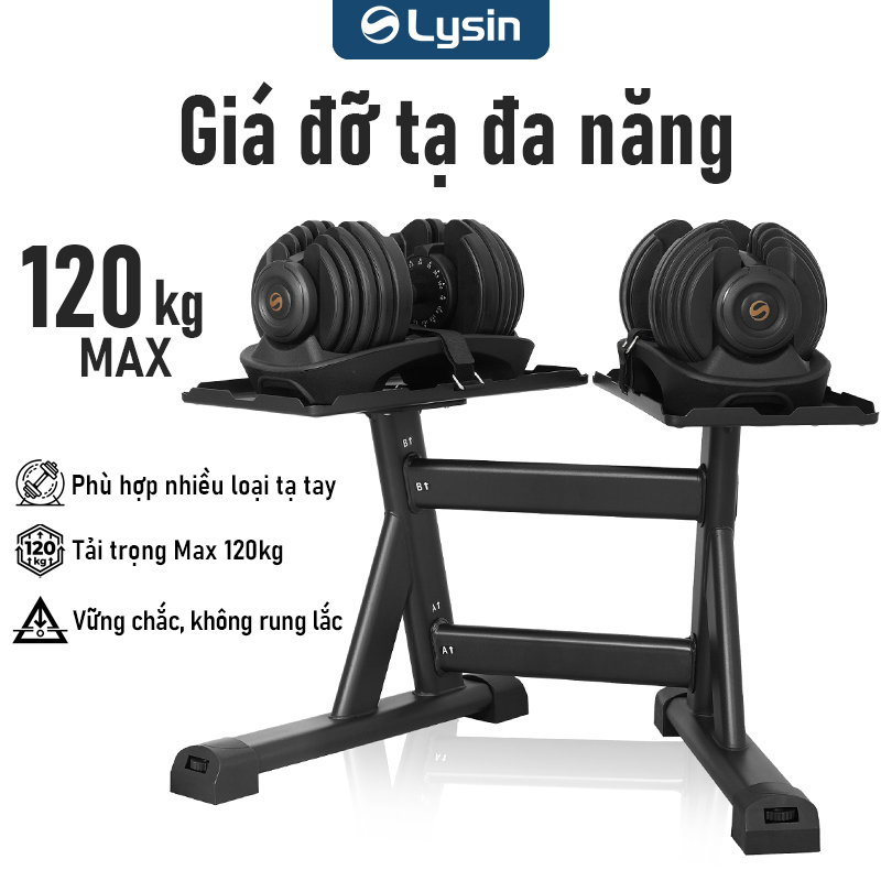 Giá Để Tạ Tay Lysin Đa Năng – Phù Hợp Nhiều Loại Tạ Điều Chỉnh, Bền Bỉ, Tiết Kiệm Không Gian