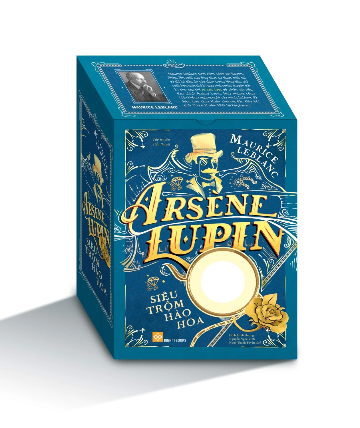 Boxset Arsène Lupin - Siêu Trộm Hào Hoa (Trọn Bộ 5 Cuốn) - Tặng Kèm Kính Lúp