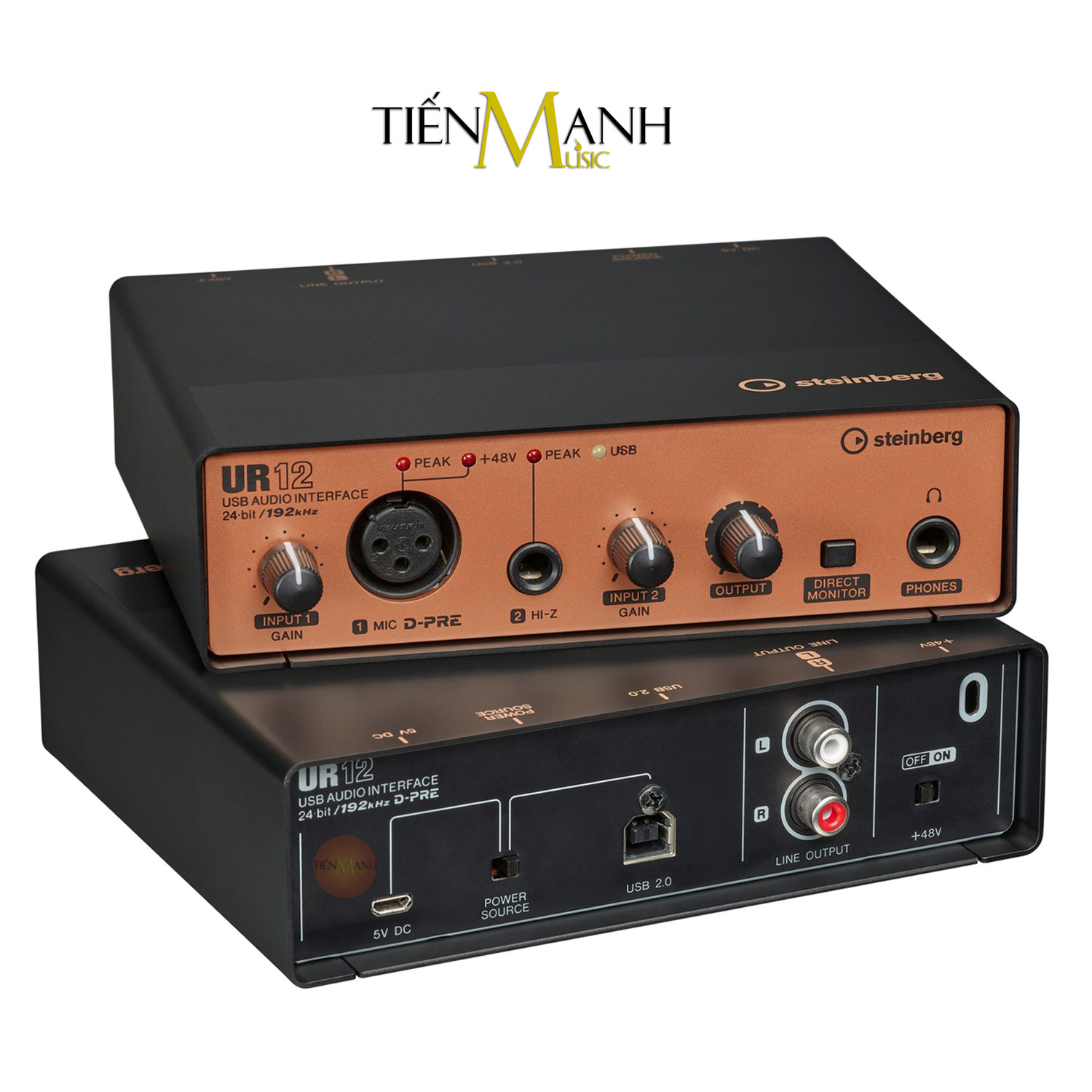 Combo Soundcard Steinberg UR12 Podcast Starter Pack - Sound Card Bộ Thu Âm Thanh Và Livestream Audio Interface UR12B Hàng Chính Hãng - Kèm Móng Gẩy DreamMaker