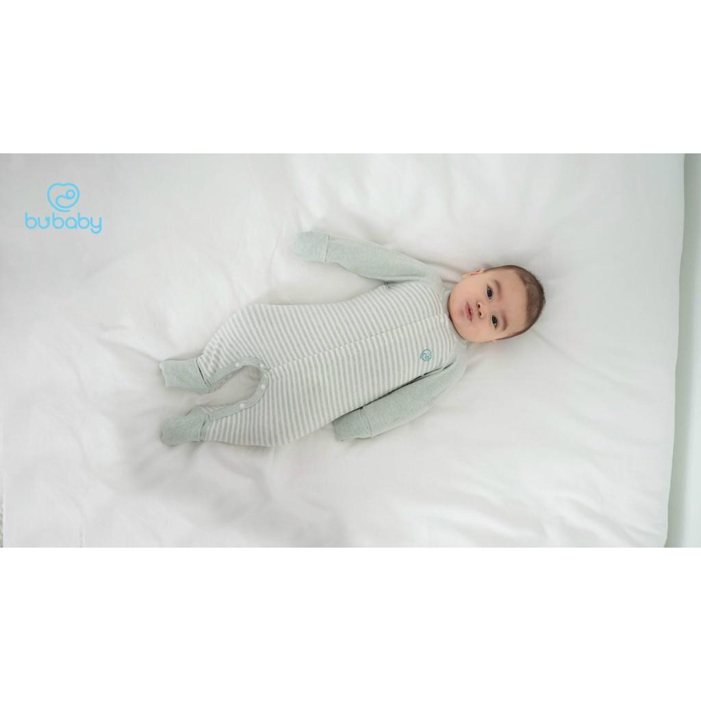 Body cài giữa dài tay họa tiết kẻ ngang