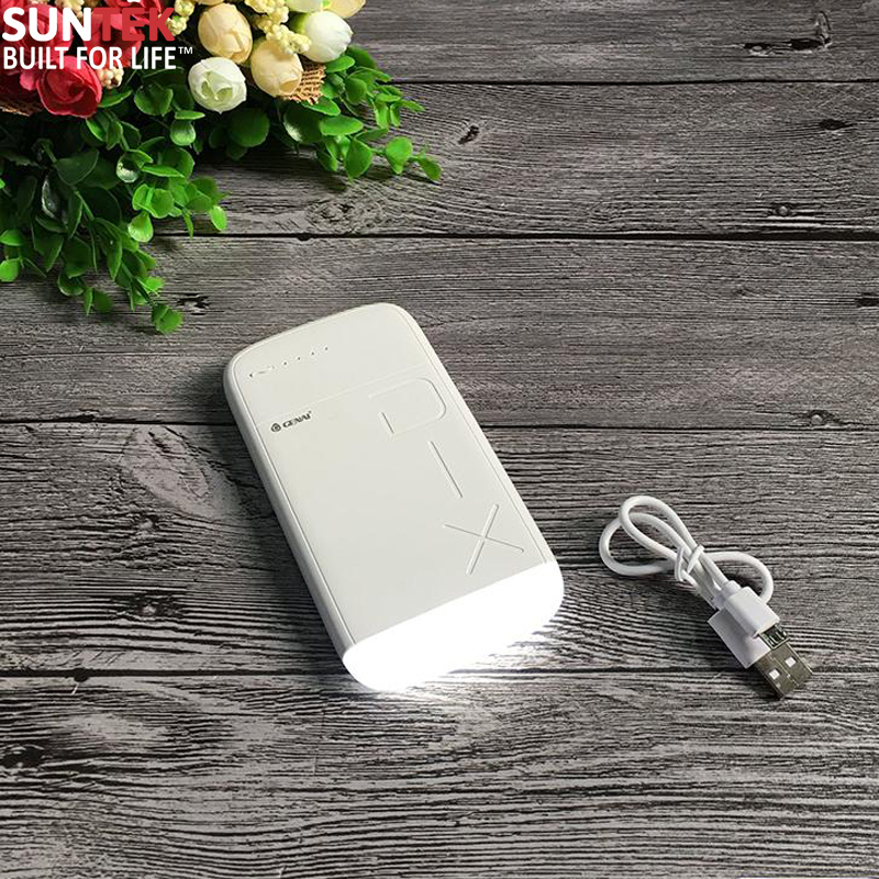 Pin Sạc Dự Phòng Genai J17 10.000mAh Kiêm Đèn LED Chiếu Sáng - Hàng Nhập Khẩu