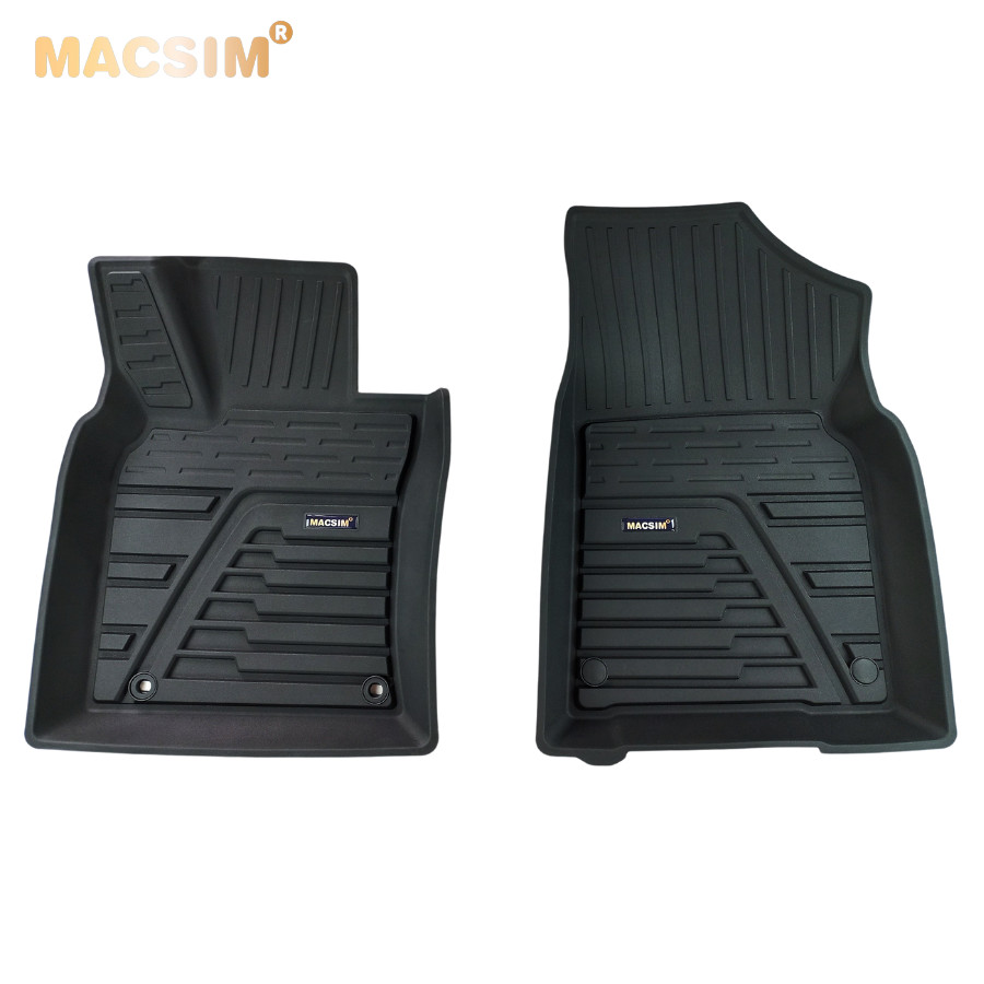 Thảm lót sàn xe ô tô Kia Sonata 2020- nay nhãn hiệu Macsim - chất liệu nhựa TPE đúc khuôn cao cấp - màu đen