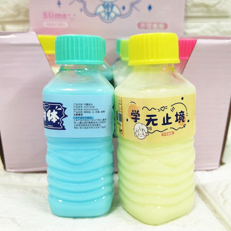 Slime CHAI SỮA 200ML chất thạch màu rainbow pastel cực đẹp Đồ chơi hũ slam chất nhầy ma thuật squishy