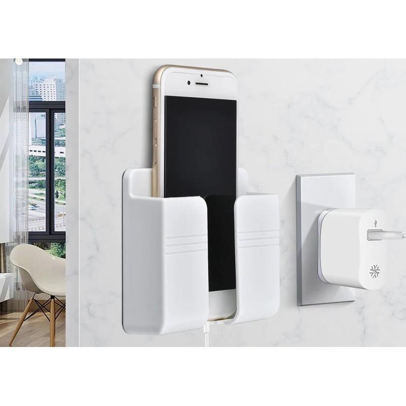 Kệ Dán Tường Đựng Điện Thoại Để Sạc Pin Siêu Tiện Lợi