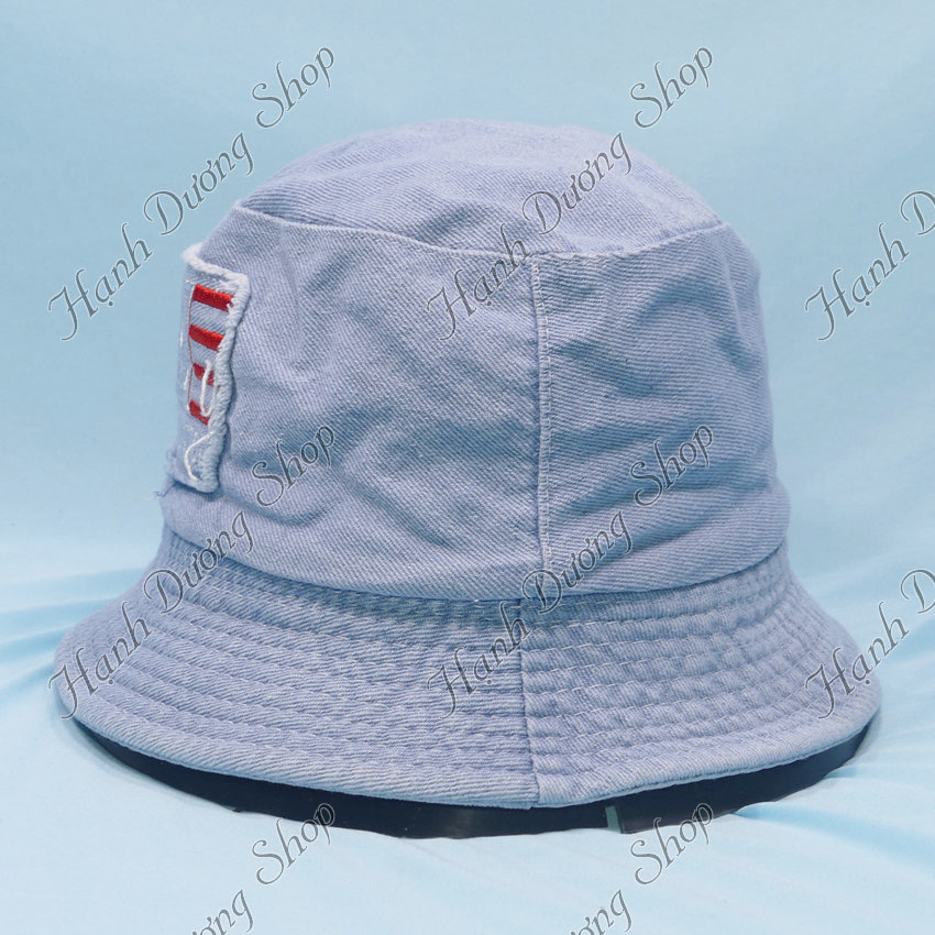 Nón bucket jean đội được 2 mặt mũ tai bèo jean vành nhỏ phù hợp cả nam và nữ