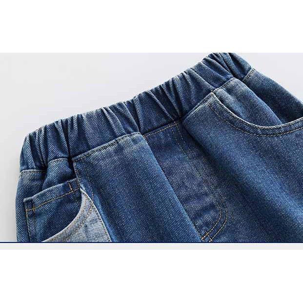 Quần jean bé trai Easy Baby, quần đùi jeans thời trang cho bé từ 10-20kg