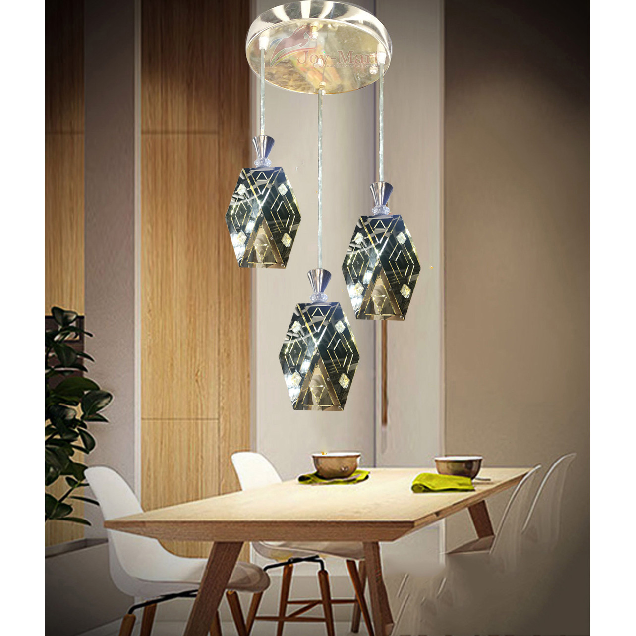 Đèn thả bàn ăn inox quý phái MTH4429/3