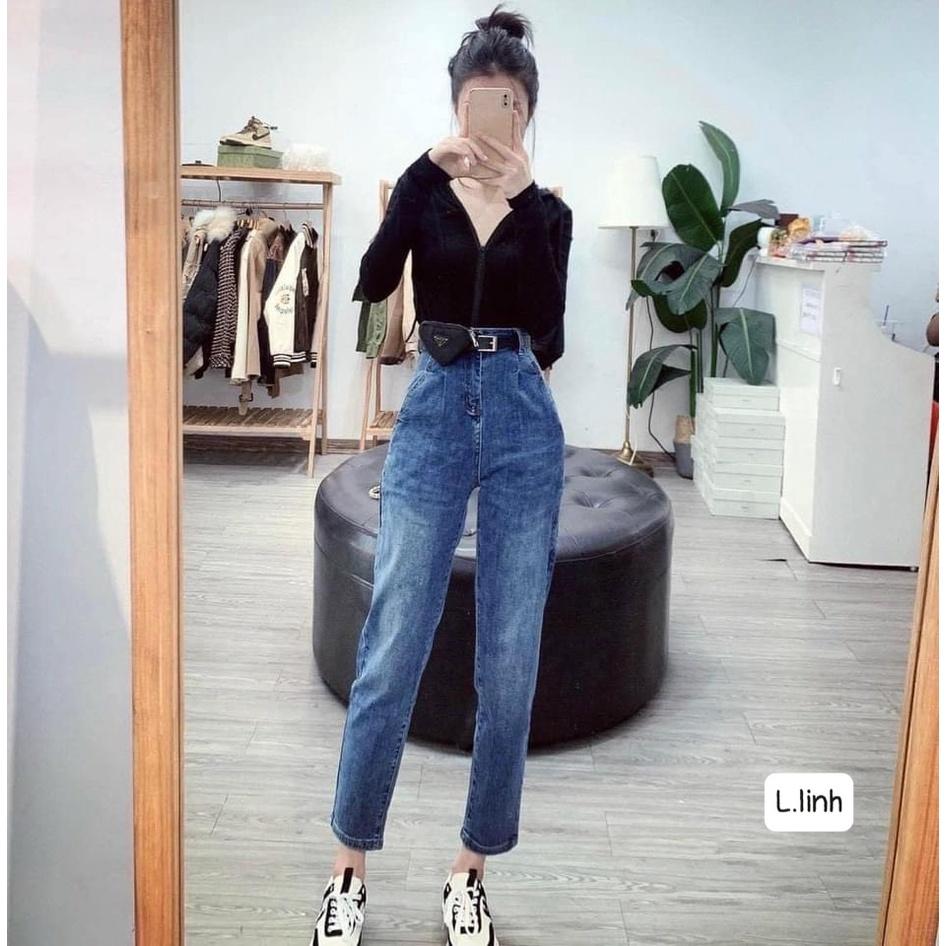 QUẦN JEAN BOY XANH CẠP CAO