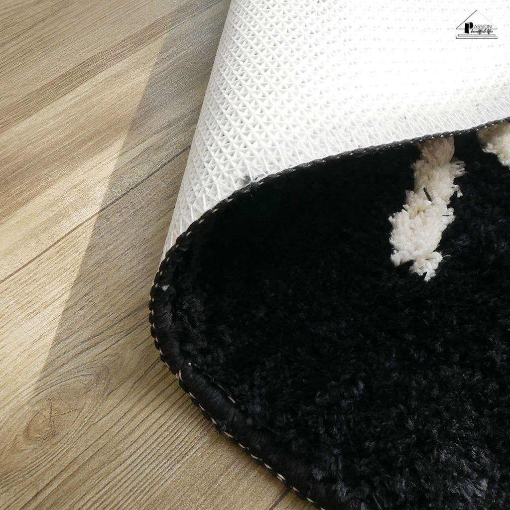 Thảm Chùi Chân Cotton Len Thấm Hút Hình Ovan