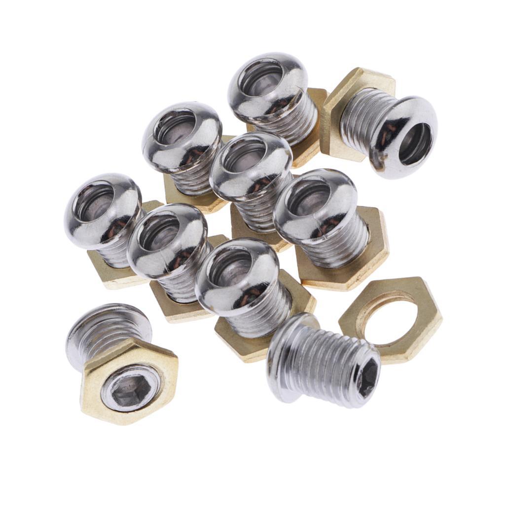 40 Pieces Drum Air Vent With Gasket Nut Bass Tom Snare Drum Kit