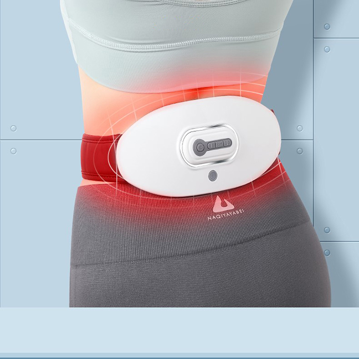 Máy massage bụng vòng eo tích hợp chức năng chườm nóng 42 độ, điều chỉnh nhiều cấp độ, điều khiển từ xa, pin sạc 1800mA