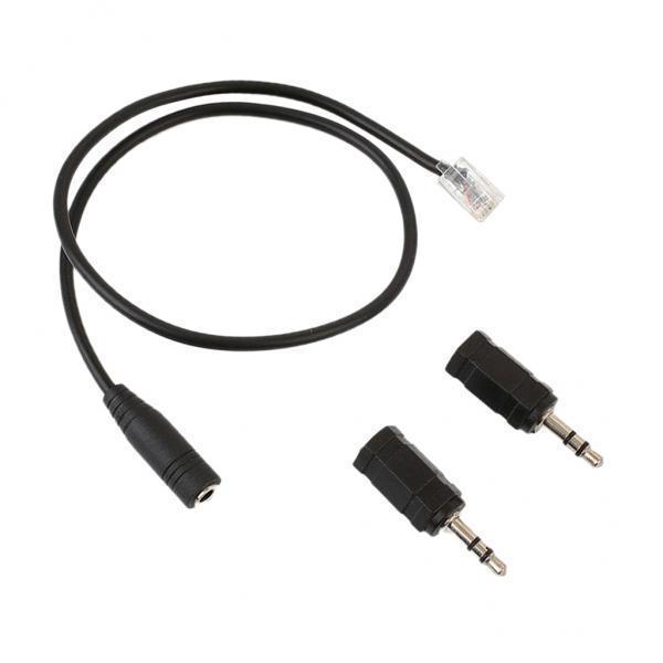 2X  to 3.5mm 2.5mm Plug Cable Connector For Telephone Headsets