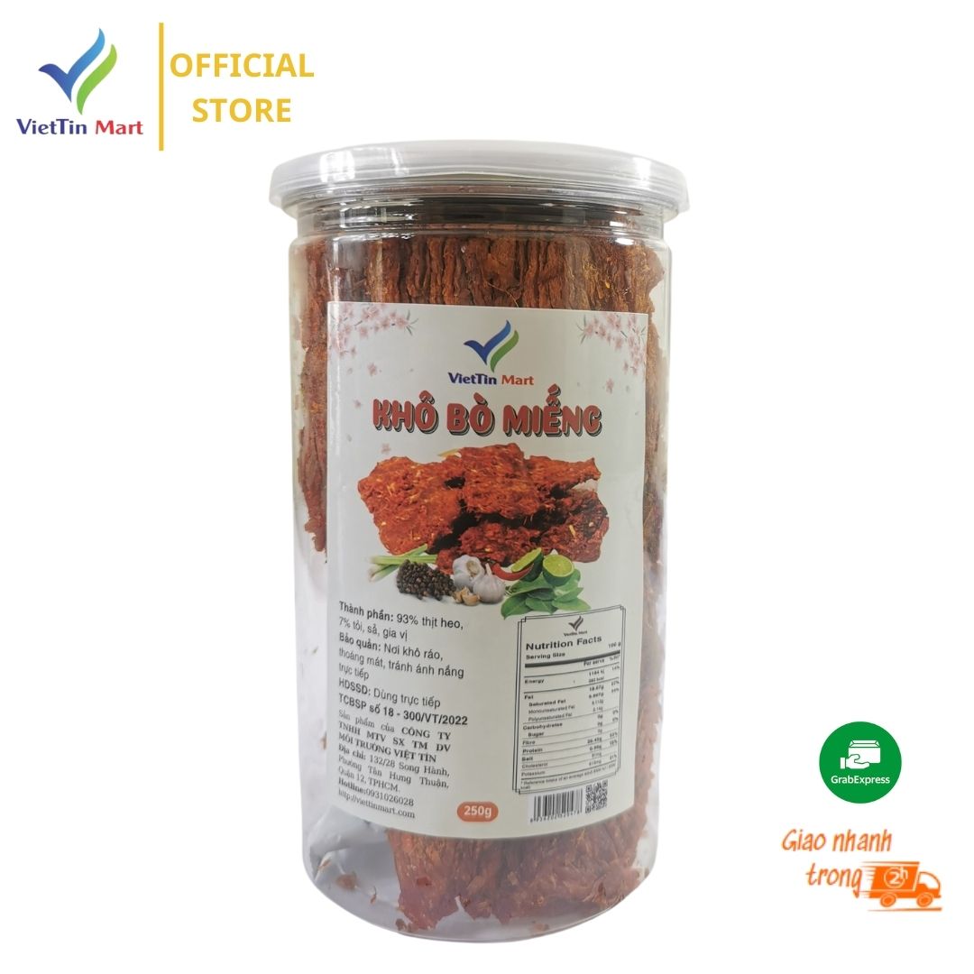 Khô Bò Miếng Vị Tứ Xuyên ( Khô Heo Giả Bò) VIETTIN MART 200GR