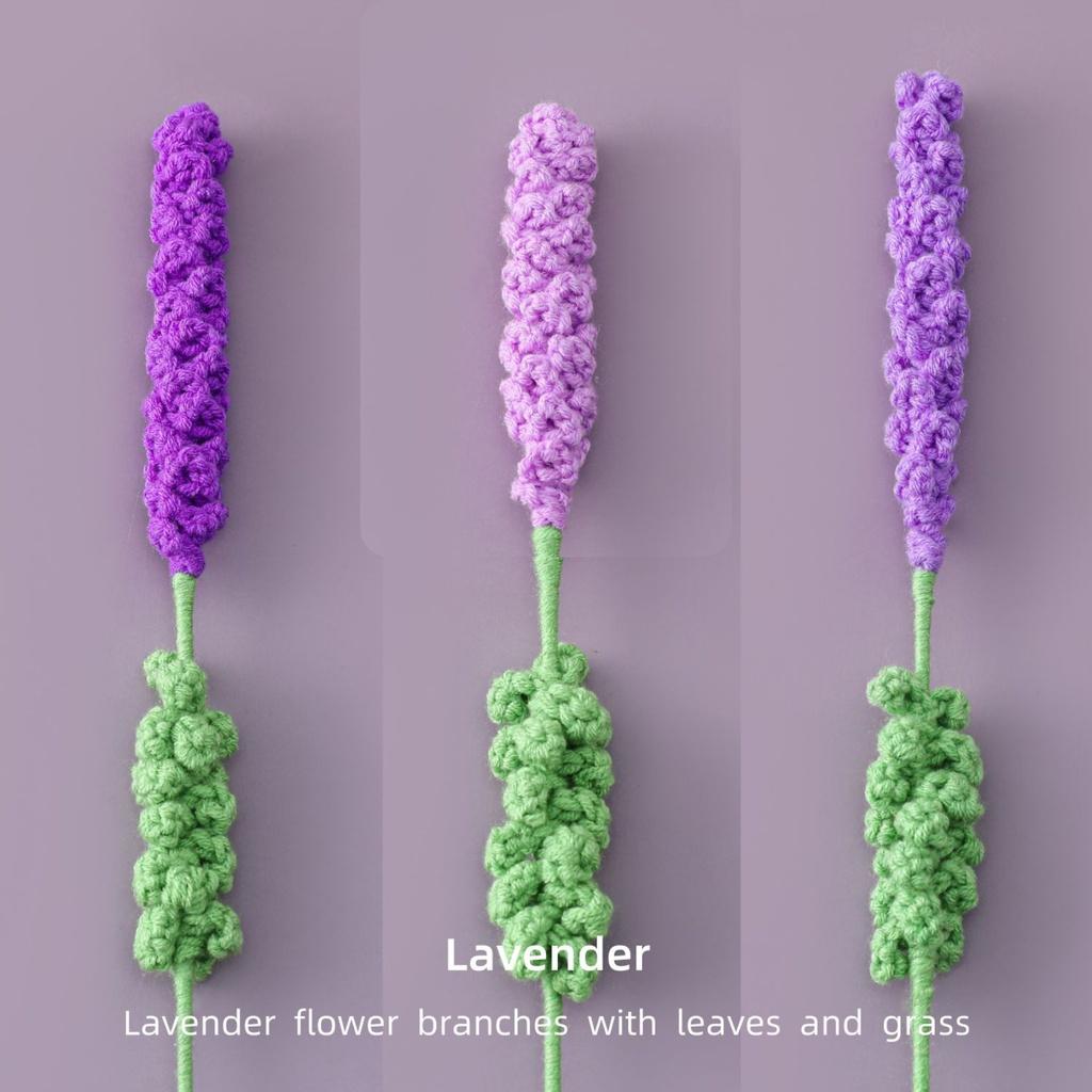 Hoa Lavender Bằng Len Handmade Dùng Để Tặng Người Yêu Hoặc Trang Trí Nhà Cửa - Hoa Len Handmade