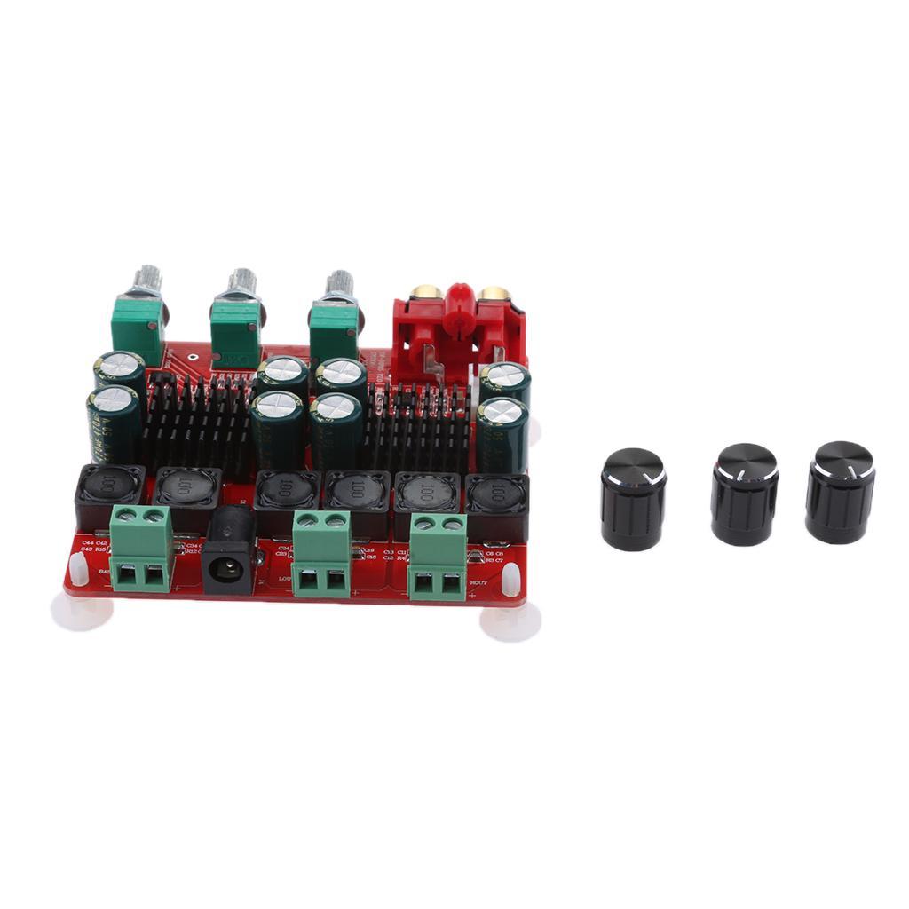 Speaker Dual-channel Amplifiers Audio Power Amp Module Boards 2x50W+100W for Home Office Car