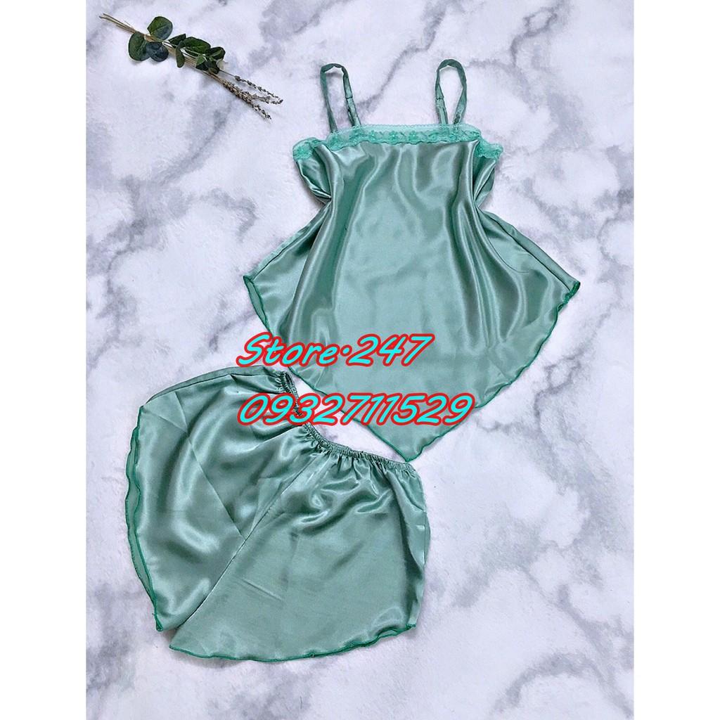Đồ ngủ vạc yếm siêu gợi cảm, chất vải phi lụa mềm mịn ít nhăn mặc bao mát bao xinh sexy