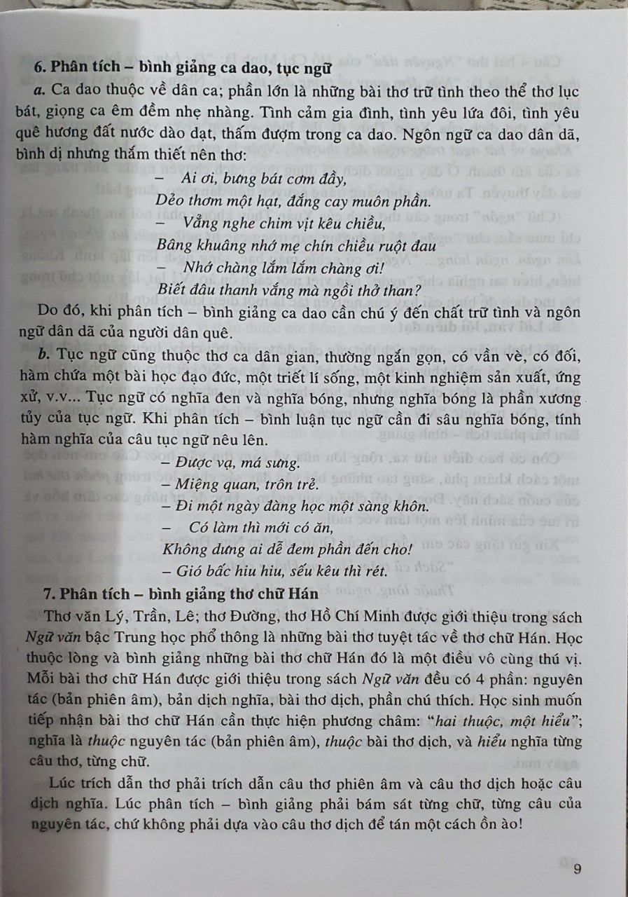 Phân Tích Bình Giảng Thơ Văn Lớp 6