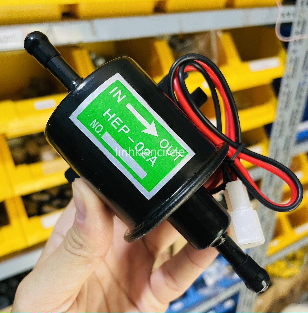 Bơm dầu diesel 12V HEP-02A bơm nhiêu liệu xăng dầu cho ô tô lưu lượng 80 - 100 lít một giờ - CD0110