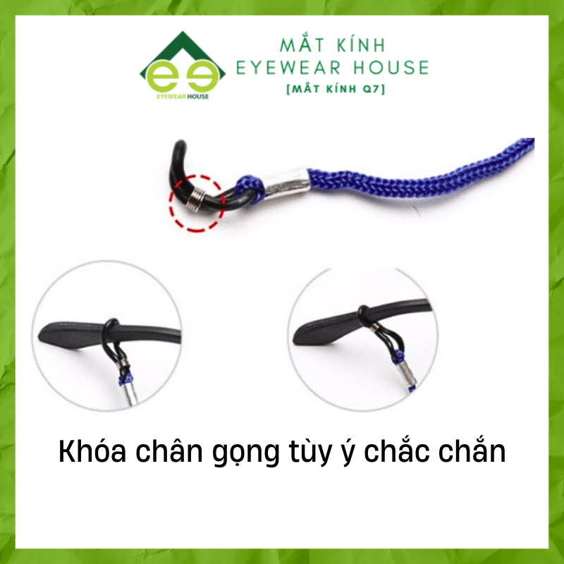 Dây đeo mắt kính thời trang vải dù Lens Deli