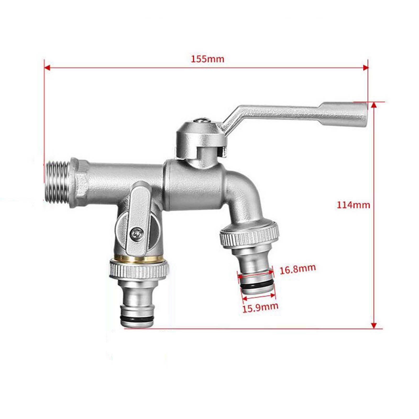 Outdoor Garden Faucet Anti Frost Irrigation Hose Bibb for Lawn Watering Home
