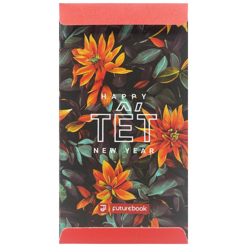 Bộ 5 Bao Lì Xì Hoa Tết Giáp Thìn - Futurebook L387 - Tết Bình An