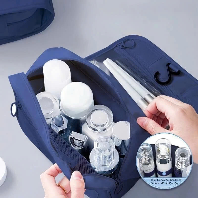 Túi Đựng Đồ Cá Nhân Du Lịch , Túi Đựng Mỹ Phẩm Kiểu Hàn Quốc MÀU CAM