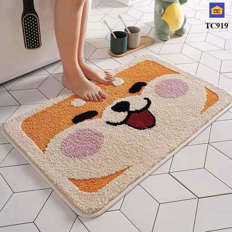 THẢM CHÂN LÔNG CỪU THẢM CHÙI CHÂN CHỐNG TRƯỢT SIÊU THẤM 45x65CM