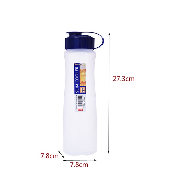 Combo 01 Bình đựng nước đa năng 1L (Màu trắng) + 02 Cốc lùn uống nước Inomata 350ml có quai cầm - Hàng nội địa Nhật Bản