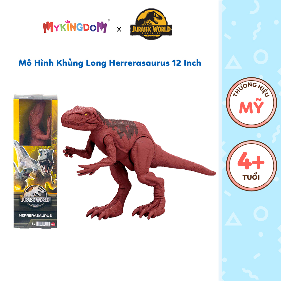 Đồ Chơi Jw Khủng Long Herrerasaurus 12 Inch JURASSIC WORLD MATTEL HLT47/GWT54