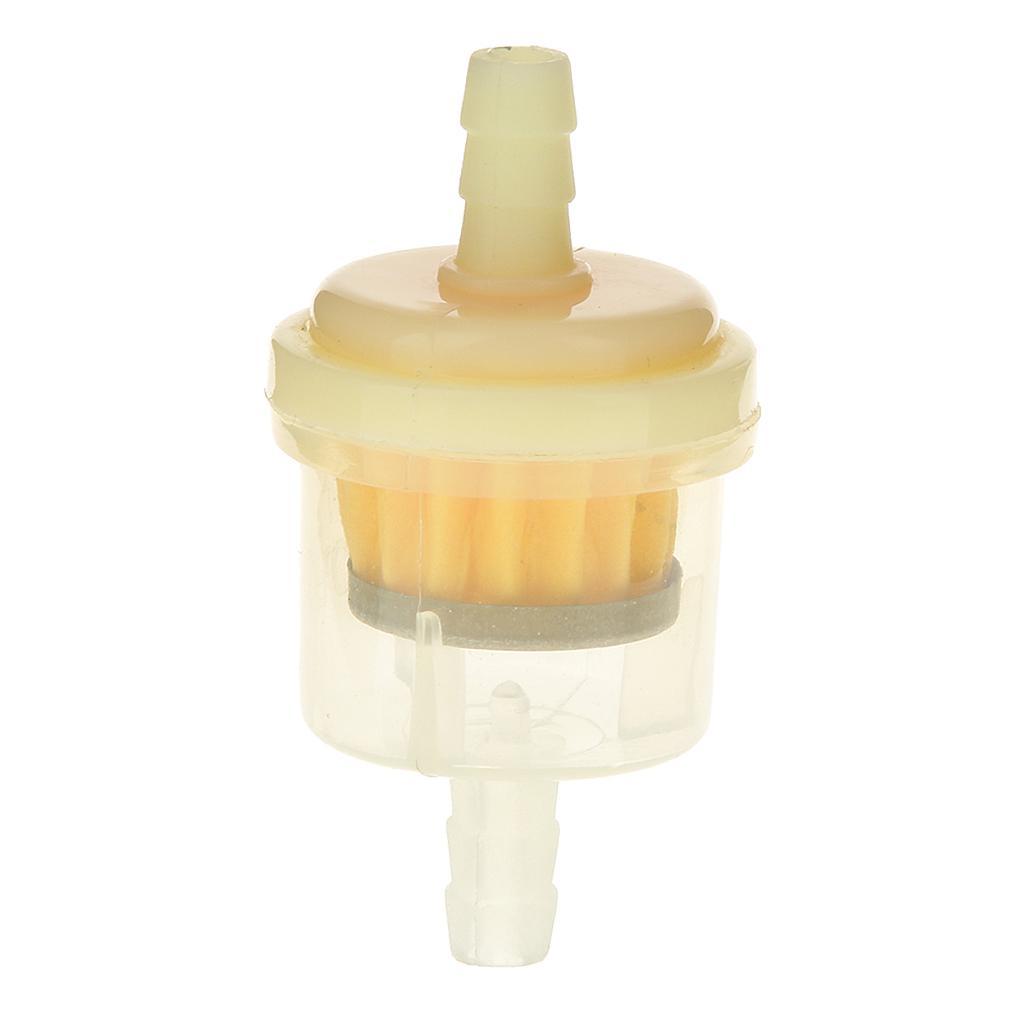 4Pcs 1/4" 6mm Motorcycle Hose Inline Fuel Gas Filter 47cc 49cc Dirt Bike ATV
