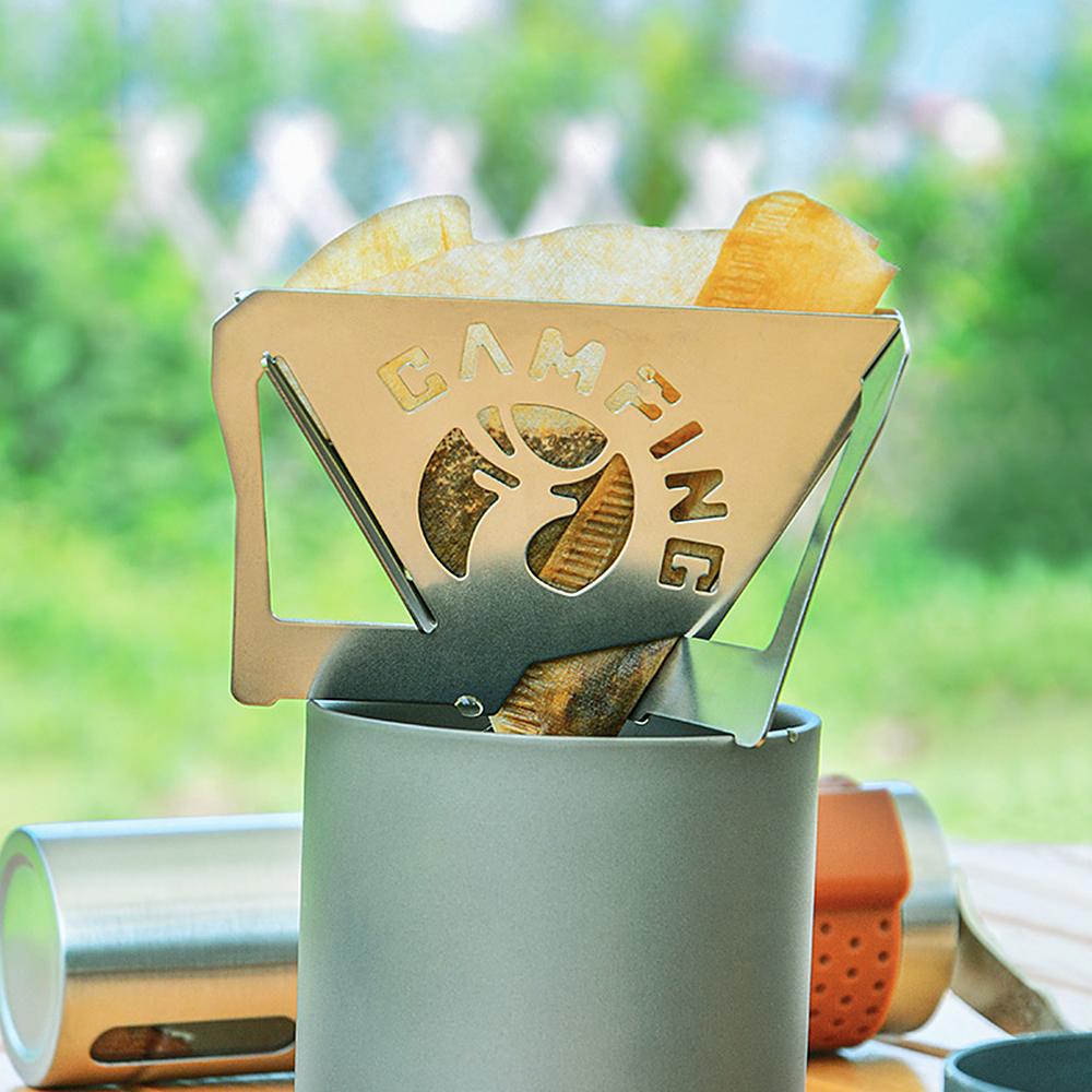Giá đỡ dụng cụ pha cafe Sundick nhỏ giọt có thể thu gọn bằng thép không gỉ đỡ bộ lọc cà phê có thể gập lại với túi