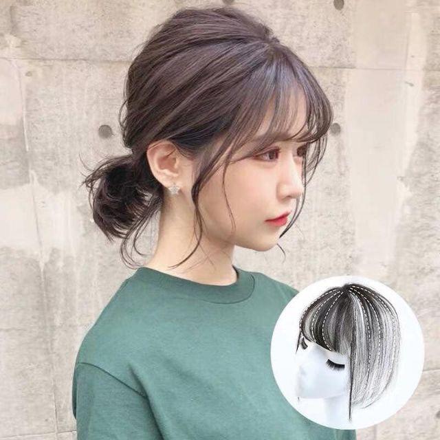 Tóc giả nữ cao cấp ️️ ️️ tóc mái thưa che hói 3D