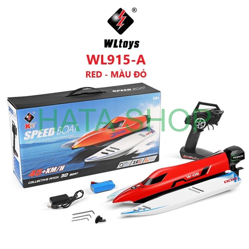 Tàu Cano Điều Khiển Từ Xa WL915-A Wltoys Tốc Độ 45km/h Động Cơ Không Chổi Than