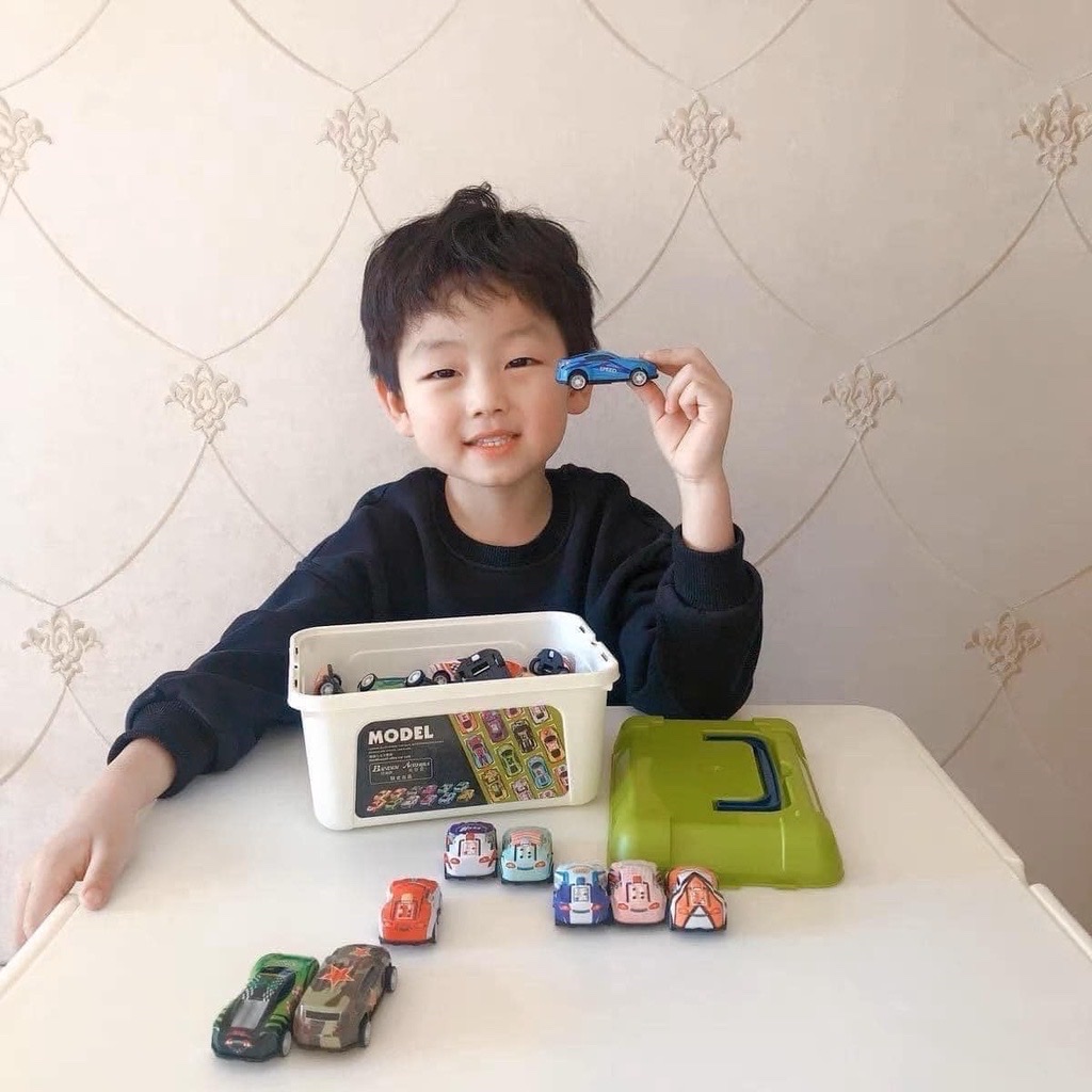 Combo hộp 30 xe ô tô đồ chơi , nhỏ nhắn xinh xắn , nhiều màu sắc