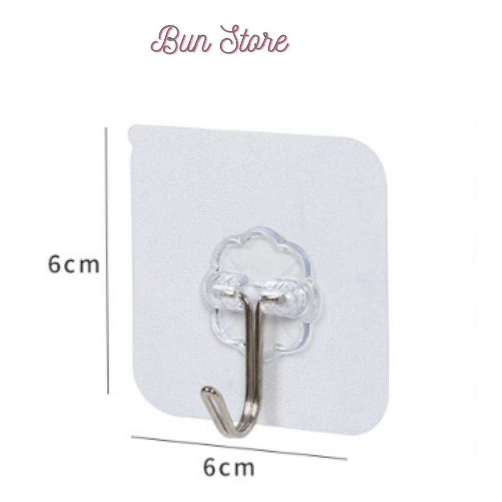 COMBO 10 Móc dính tường giá nhà bếp Phòng tắm trong suốt Miếng dán Treo tường Cửa chắc chắn chịu lực
