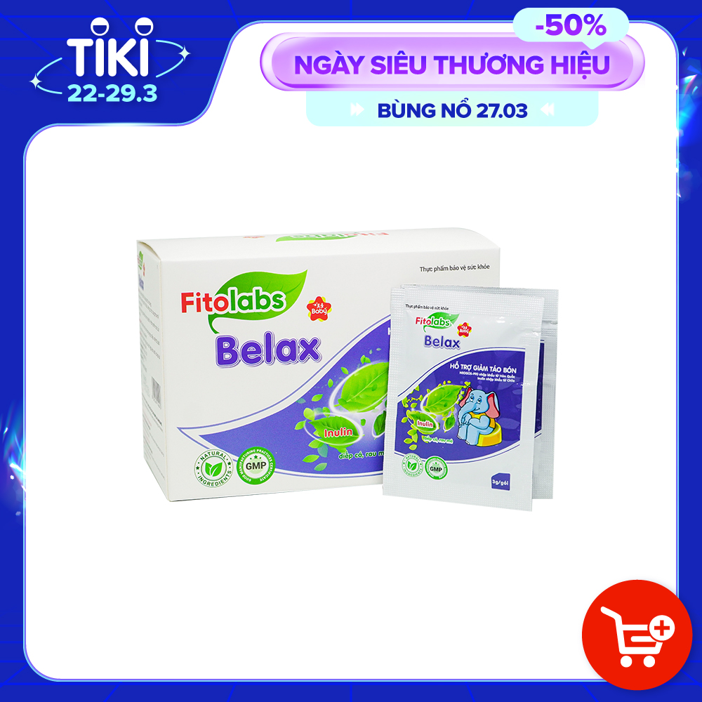 Cốm bổ sung chất xơ Fitolabs Belax giảm táo bón cho bé