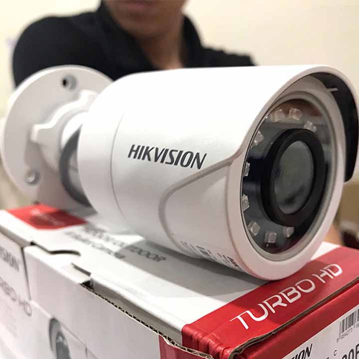 Camera thân HDTVI 2MP hồng ngoại 25m Hikvision DS-2CE16D0T-IR - Hàng chính hãng Nhà An Toàn