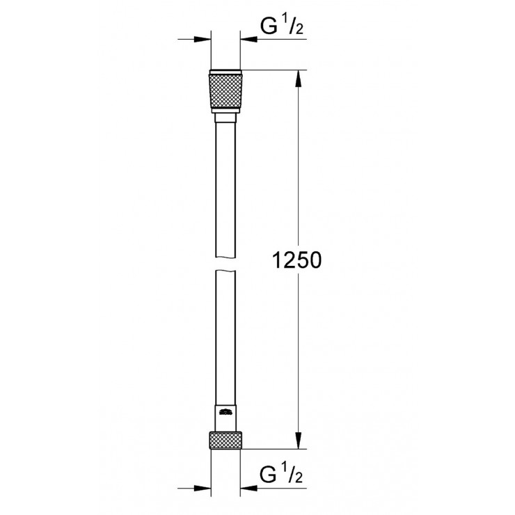 Dây vòi sen chống xoắn Grohe 28362000 1250mm