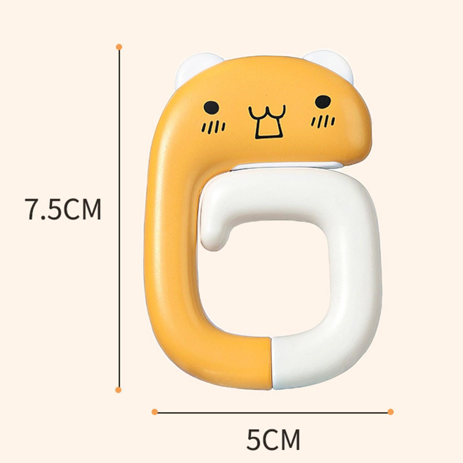 Portable Table Bag Holder Outdoor Bag Hook for Desk office Yellow