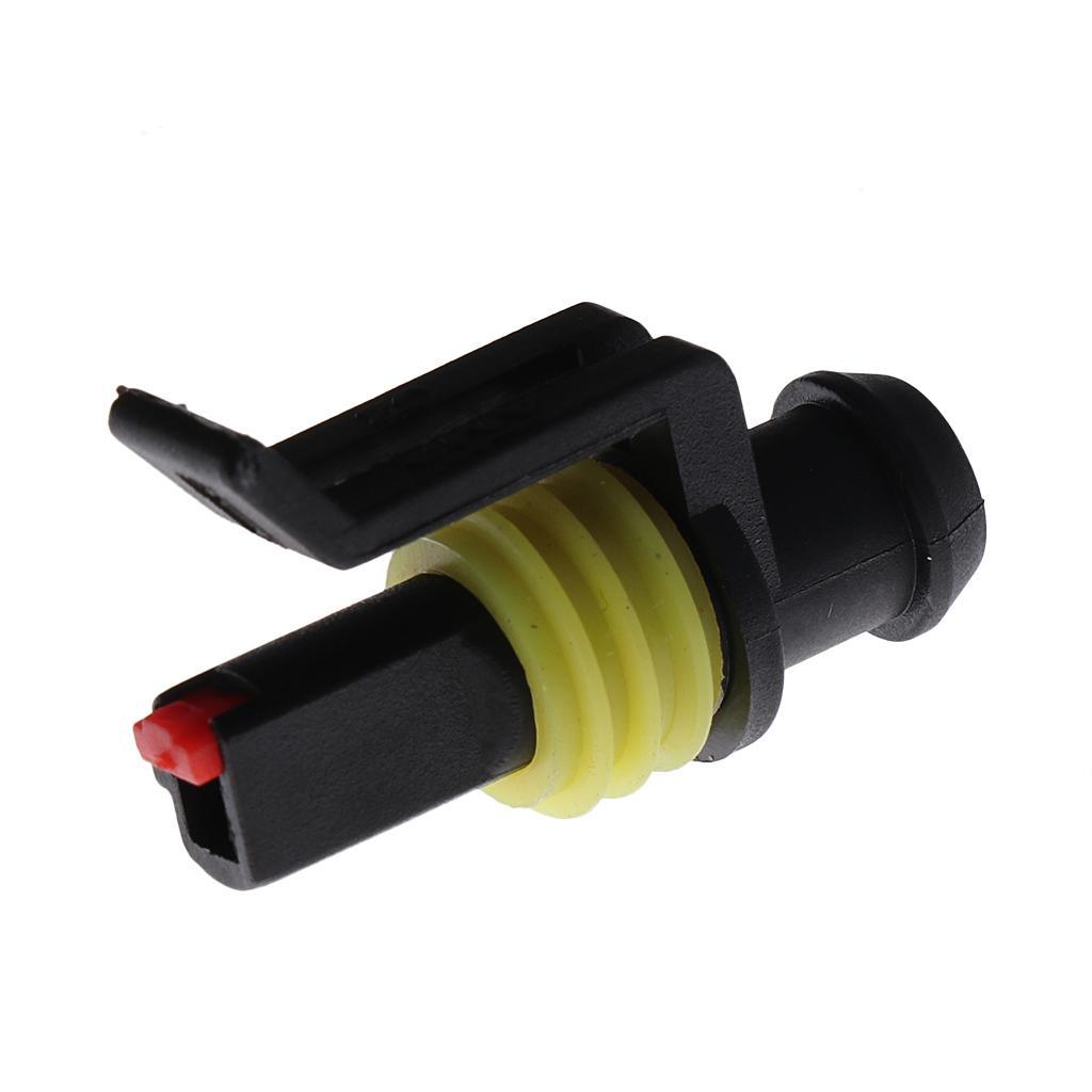 10 Set 1Pin Sealed Waterproof Quick Splice Electrical Wire Connector Plugs