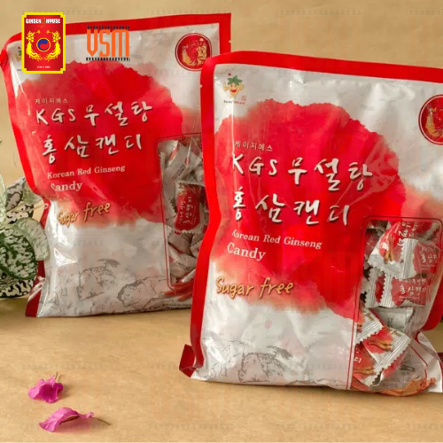 Kẹo Hồng Sâm Hàn Quốc Không Đường KGS Ginseng House - Bịch 300g