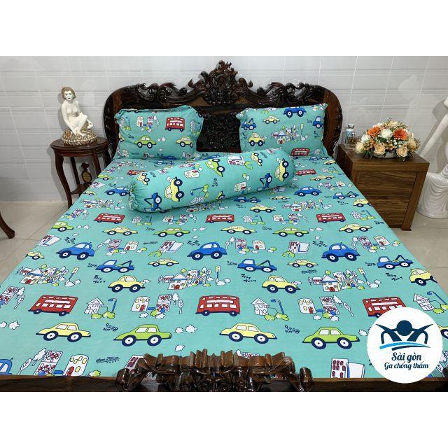 GA CHỐNG THẤM COTTON THUN NANO KHÁNG KHUẨN LOẠI TỐT - HÌNH XE