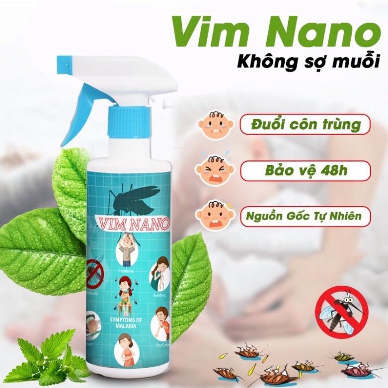 Bình Xịt Muỗi , Đuổi Ruồi,Kiến...Côn Trùng -Vim Nano Hiệu Quả Sau 1 Lần Dùng-Mùi Hương Dể Chịu