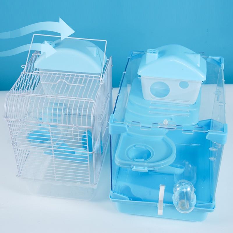 Lồng Hamster Lâu Đài Acrylic Trong Suốt Chống Lạnh Cho Thú Cưng