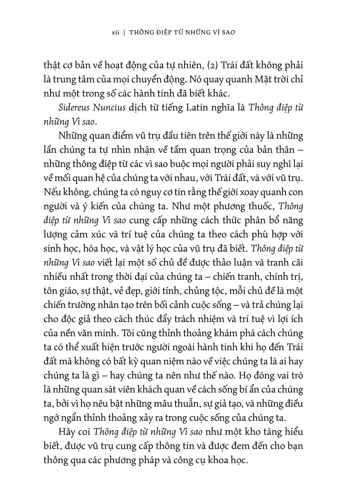 Sách - Starry Messenger - Thông Điệp Từ Những Vì Sao - Góc Nhìn Vũ Trụ Về Nền Văn Minh