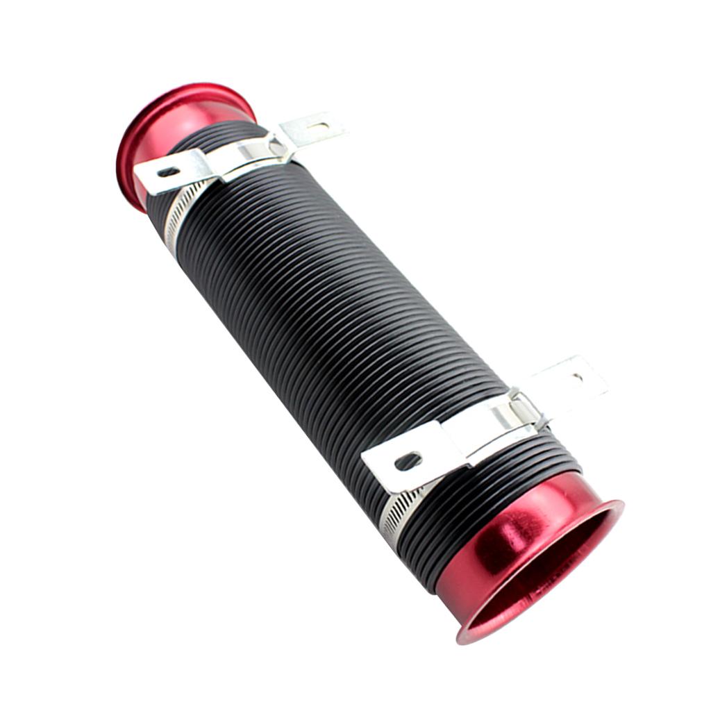 2pcs Universal Cold Air Intake Pipe Intake Hose Pipe Inlet