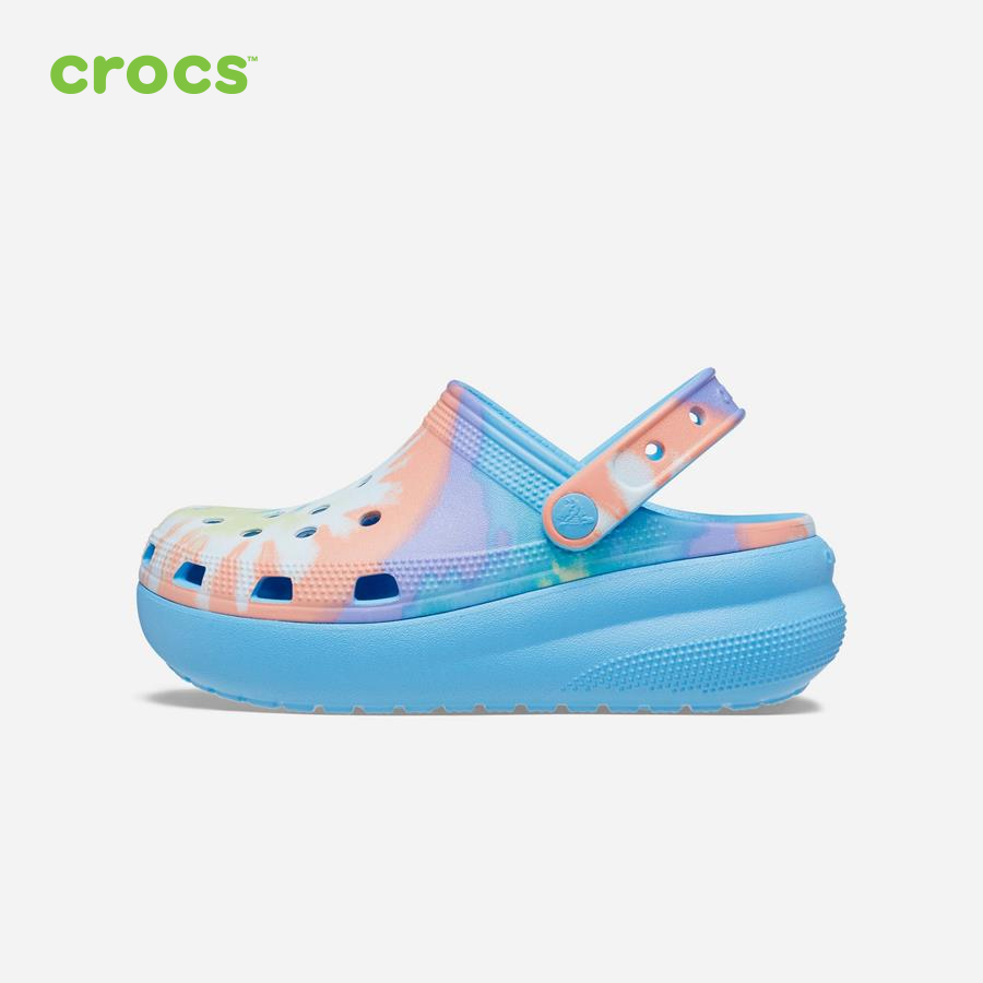 Giày lười trẻ em Crocs FW Classic Clog Kid Cutie Tie Dye Oxgn/Mlti - 208083-4KT