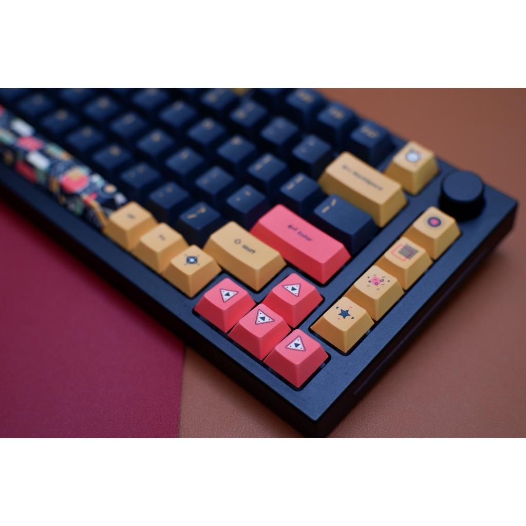 Keycap Cherry DAGK Black Gold 128 Phím Cho Bàn Phím Cơ | Gearbros