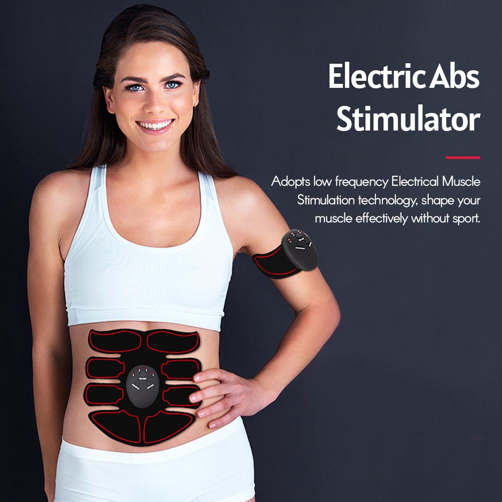 Smart Abs Stimulator Abdominal Muscle Toner Abs Muscle Trainer 6 Modes 9 Levels Intensity Body Fitness Shaping Massage